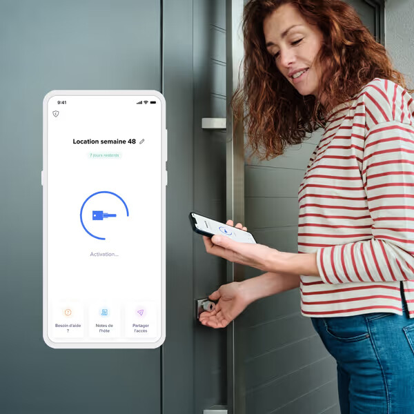 smart door lock and keys