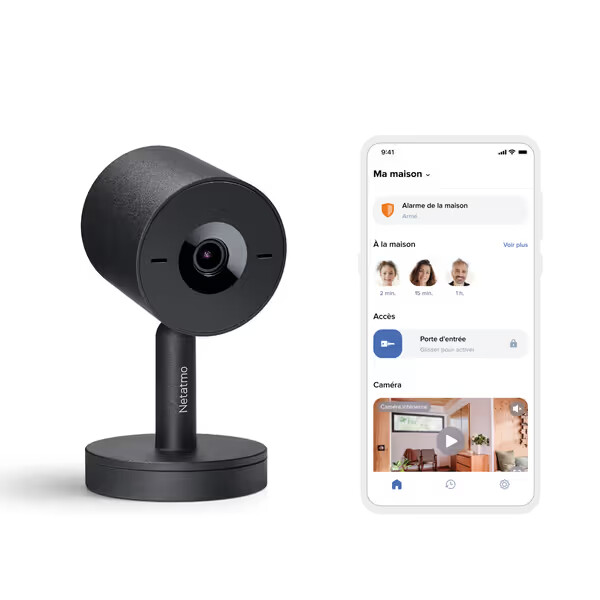 advance indoor camera pack - black indoor siren